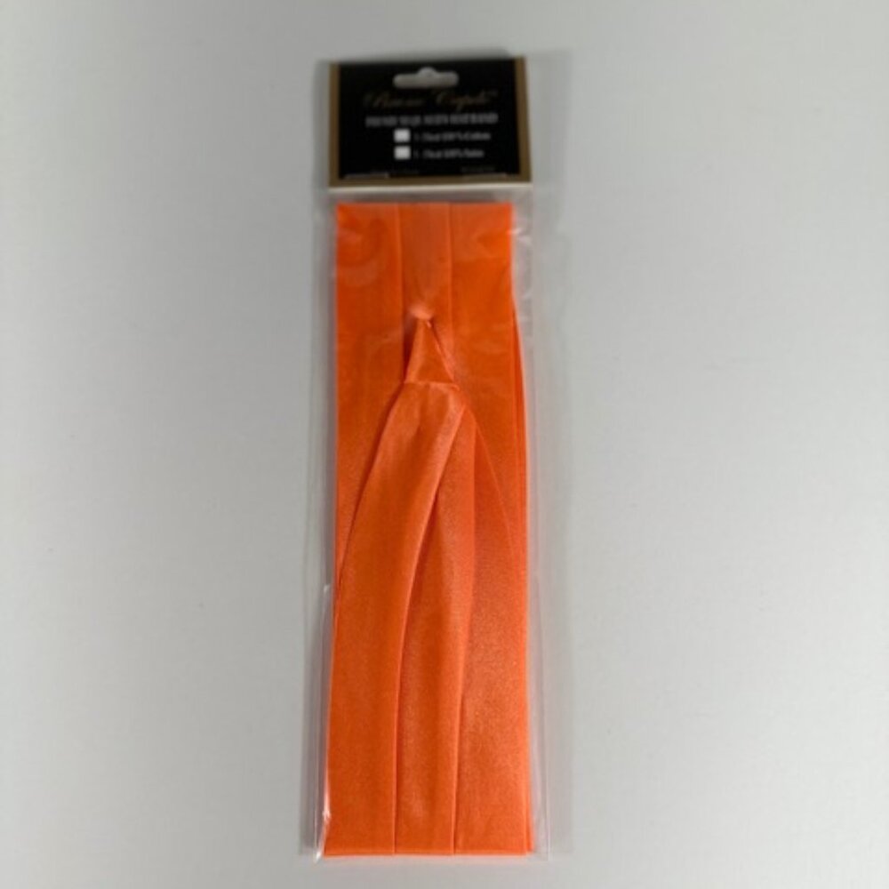 Bruno Capelo Men's Pumpkin 3 Pleat Hat Band Premium 2 End Hooks 100% Satin